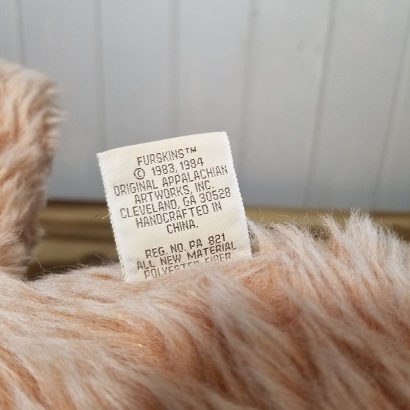 VTG 1985 Xavier Roberts 22" Hattie Furskin Plush Teddy Bear Stuffed Animal Toy - Picture 12 of 12